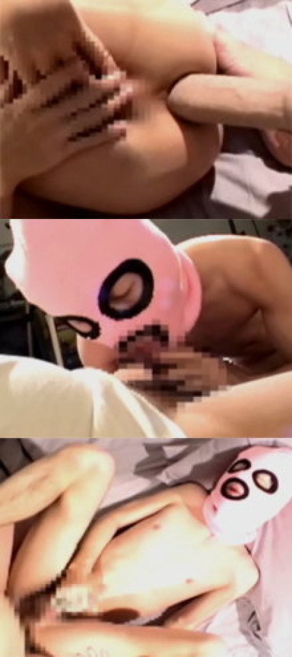 マスクを着けさせられ玩具でアナル責め｜サンプル2