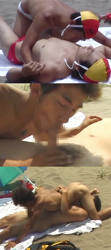爽やか系ライフセーバーのビーチSEX｜サンプル1