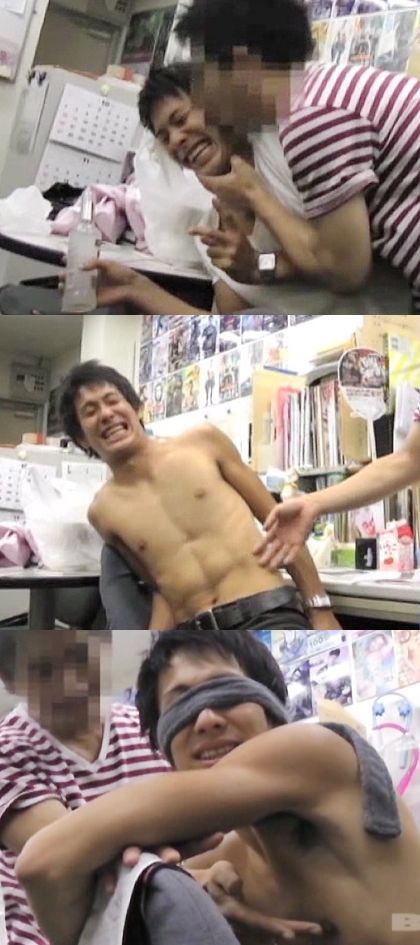 ノンケ君をお酒で酔わせてシコシコ射精☆｜サンプル1