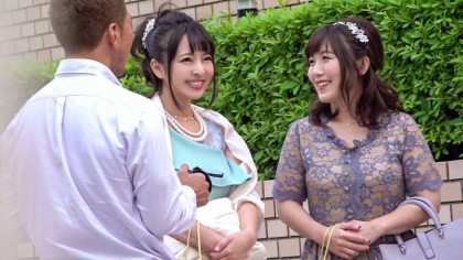 結婚式帰りの子をナンパ 巨乳パイズリを堪能し中出し｜サンプル画像1