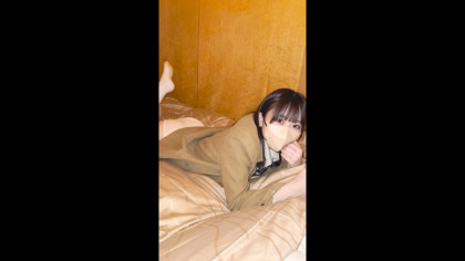 色白Fカップ娘のカップルハメ撮り☆騎乗位でF乳ぶるんぶるん!!｜サンプル画像1