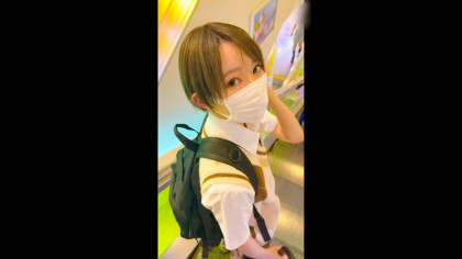 ショートカット＆スレンダーな裏垢女子に中出しハメ撮り｜サンプル画像1