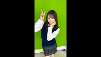 愛嬌抜群のアナウンサー志望な巨乳JKと生ハメ中出しセックス｜サンプル画像1