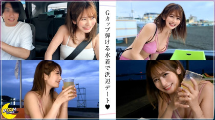 水着デート後いちゃラブ2回戦☆パイパンマ○コにドピュッ！｜サンプル画像2