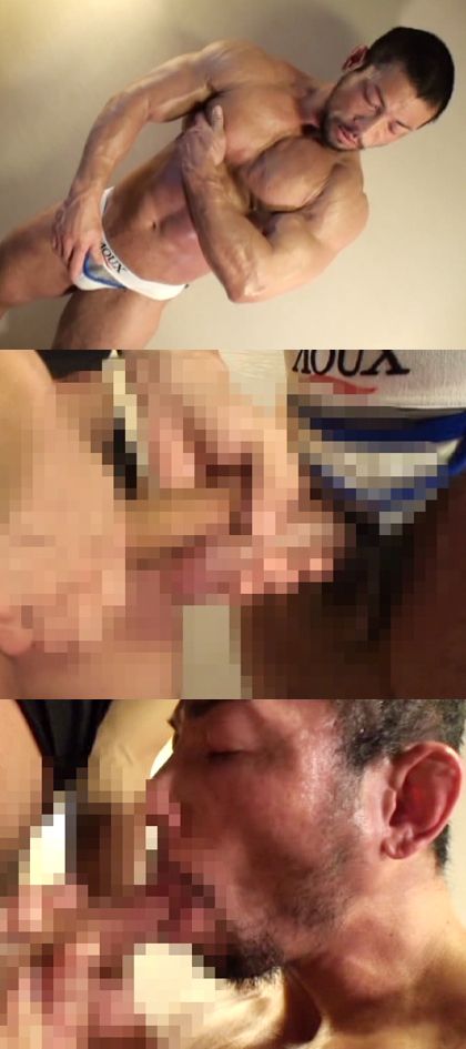 スーパーマッチョなボディビルダーの締まるアナルを█す｜サンプル1