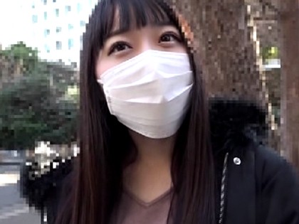 マスク着用を条件にエッチを撮影させてくれた普通の女子大生！｜サンプル1