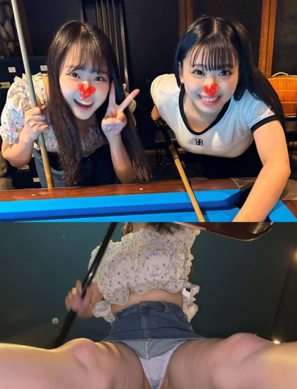 ふわふわ巨乳がフルフル♪ムチムチ娘二人組とホテルでハメハメ☆｜サンプル画像1