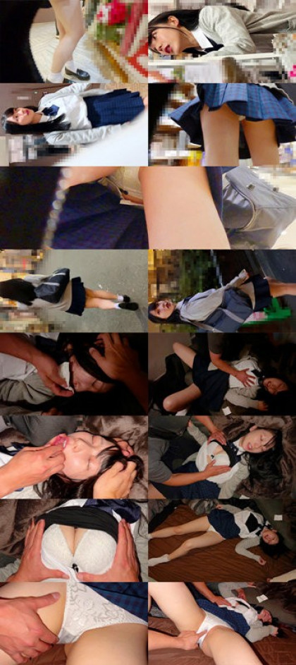 追撃手マンでエビ反り！清楚系JKを███してナマ中出し！｜サンプル画像1