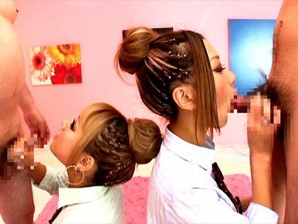 ノリノリ白黒ごっくんギャル｜サンプル3