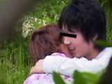 野外SEX盗撮 茶髪＆筋肉男子の青姦をノゾき見
