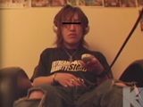 ビデオBOXオナニー盗撮 覗かれたお兄系の茶髪君