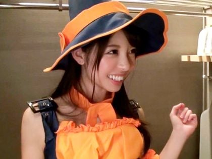 ハロウィンナンパ×ゆかちゃん編☆微乳のパンプキン魔女っ娘