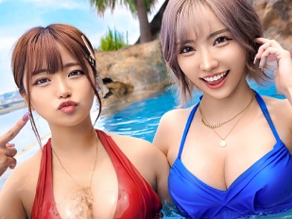 目の前でギャルがベロチュウ!? W巨乳に挟まれ3PパリピSEX♪