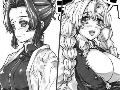 よるの落がき06＋07 「乳柱vsマラ柱」&「乱れる蝶」