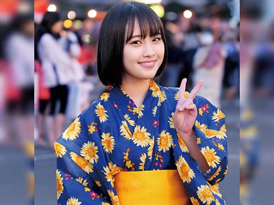 野球拳で敗北！ショートカット娘が浴衣を剥かれて生ハメ中出し