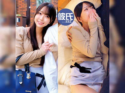 眠る彼氏の真横で女性風俗体験☆凄テクで黒髪娘の理性崩壊！