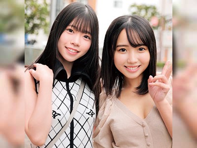 仲良し黒髪女子大生♪混浴風呂でオジサンにハメられちゃう4P☆