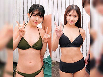 寝取られるのを見ながら寝取り!?水着カップルスワッピングゲーム